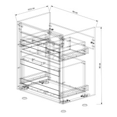 Тумба EVA GOLD 70 