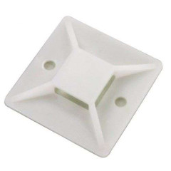 Площадка 20х20 самоклеящаяся под хомуты белая (100шт) (51798/557104)