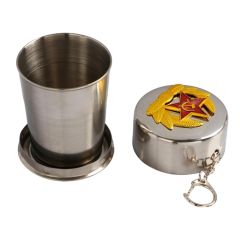 Стакан складной с карабином 