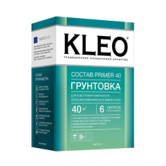 Грунтовка KLEO PRIMER 40, сыпучая под обои 6л. 40м2 (20)