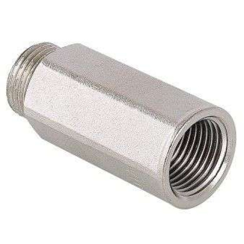 Удлинительная гайка латунная никелированная VT ф 1/2