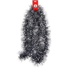 Мишура СНОУ БУМ (377-544) крученая 200х10см, ПВХ, темно-серая