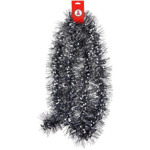 Мишура СНОУ БУМ (377-544) крученая 200х10см, ПВХ, темно-серая