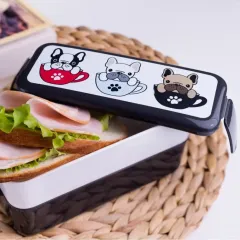 Контейнер пищевой 0.5+0.5 л Idea Бульдоги М1233