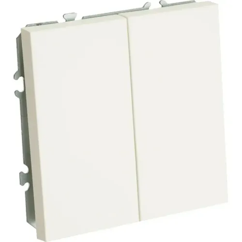 Переключатель 2-кл ЭМИЛИ перекрестный белый RSW10-5111-01