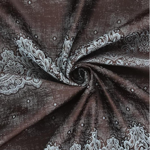 Портьера Ле-Гранд Амелия 180*280 шоколад-мята