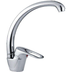 Смеситель для кухни FRAP F4128-В шар высокий, ручка бок, латунь