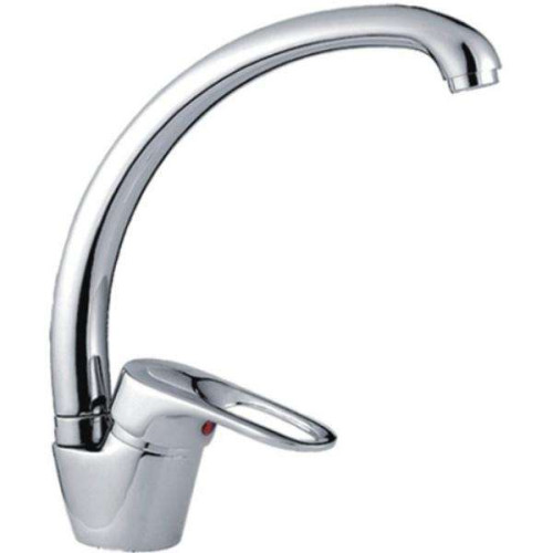 Смеситель для кухни FRAP F4128-В шар высокий, ручка бок, латунь