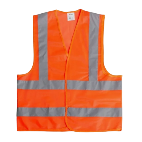 Жилет сигнальный со светоотражающий, оранжевый, 3 класс, размер 68х55см (3628610)