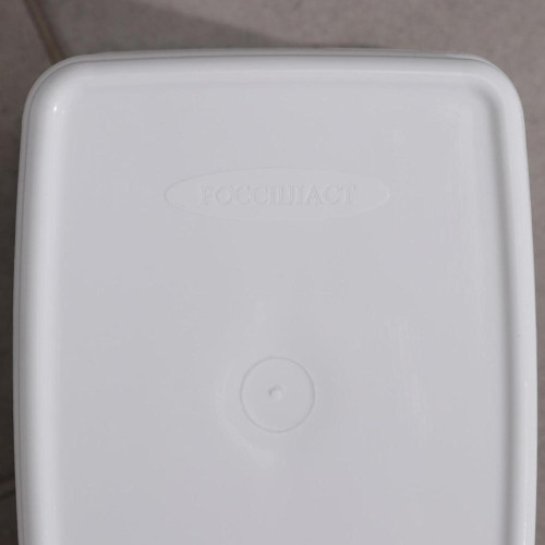 Ведро для мусора РУССПЛАСТ «Камелия», 4 л, белый (1593580)