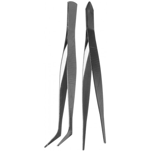 Набор пинцетов MOS 2 шт, прямой, 45 гр. (67440М)