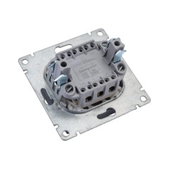 Выключатель 1-кл Universal Афина 10А с подсветкой графит A0121-Gr