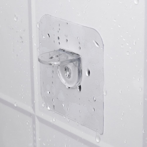 |Полкодержатель с клейкой поверхностью ТУНДРА 60х60мм одинарный, прозрачный(9103444)