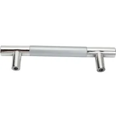 Ручка мебельная рейлинг С15 96мм матовый хром/хром(ЦБ009791)