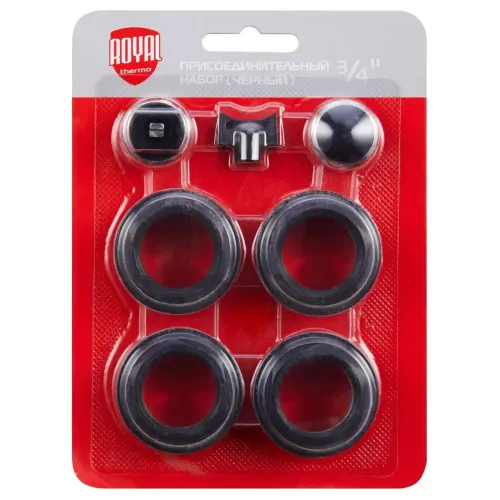 Набор для установки радиатора ROYAL THERMO ЧЁРНЫЙ ф 3/4