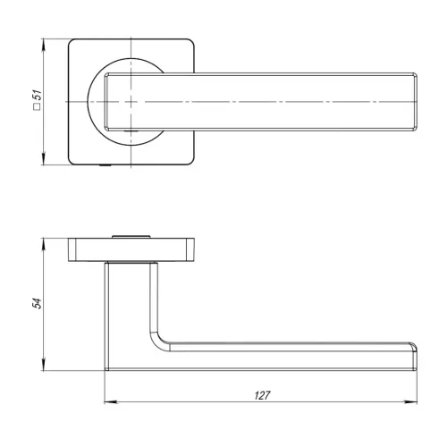 Ручки раздельные AJAX OPTIMA SN/CP-3 матовый никель/хром (44363)
