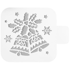 Трафарет Колокольчики пластик 9х9см (5120558)