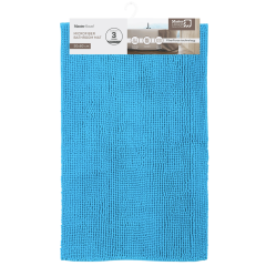 |Коврик для ванной 500х800мм MASTERHOUSE Эйя микрофибра(шенилл) h ворса=1см голубой(60394)