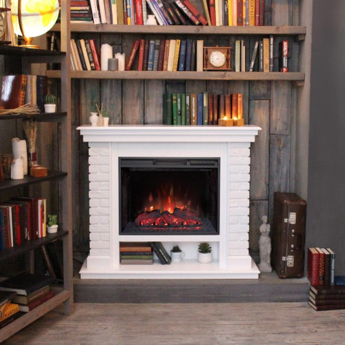 Камин электрический BRIXTON 25 5 WT-P511 + SPARTA 25.5 S LED NT (SPT25.5)