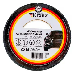 Изолента 19мм х 25м Авто полиэстер Kranz