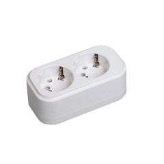 Колодка 2-пост. 2P+E бел. 16А CLASSIC IEK KYP11-16-02-00-Z (593189)