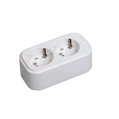 Колодка 2-пост. 2P+E бел. 16А CLASSIC IEK KYP11-16-02-00-Z (593189)