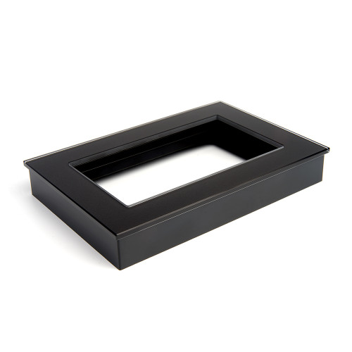 Рамка 2-пост Катрин (без перемычки) стекло черный матовый GFR00-7012-05М