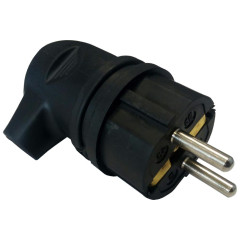 Вилка AY-KA 2P+E угловая 16А каучук IP44 (Турция) 5511200