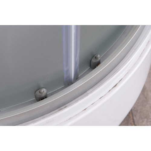 Душевая кабина EVA GOLD 90х90см выс. поддон, чёрное заднее стекло, F902BS (3кор.)