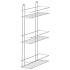 Полка для ванной комнаты 3-х ярусная ЛЕСНИКОВО,26,5х10,5х50 см, цвет хром (2556038)