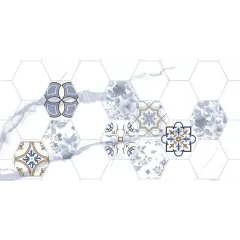 Плитка облицовочная 300*600*8,5 Киана Декор 1 Гексагон (TP3670H1) (в уп. 1,8 м2) Ректификат