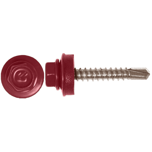 Саморез кров. КРс ZP 5,5x25 (3005) винно-красный.
