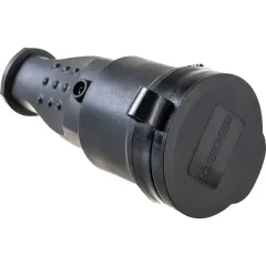 Розетка переносная 2P+E STEKKER черн.каучуковая на шнур RST16-21-44 32751