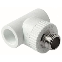 Тройник п/п комбинир. KALDE нар. резьба ф 25х1/2