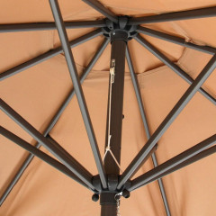 Зонт садовый 270*270см бежевый с подставкой 51*12*51см (502005)