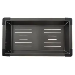 Мойка нерж. врезная GAPPO 72х46х21,5 см тол. 3 мм, чёрная (сифон, коландер) GS7246-6