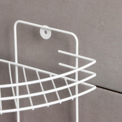 Полка для ванной комнаты угловая 2-х ярусная, 19х30 см, цвет белый АЛТ65