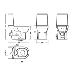 Унитаз-компакт SANITA LUXE 
