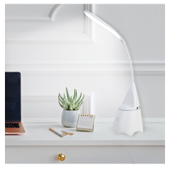 Лампа настольная Росток S533 LED АКБ диммер, MP3, белый