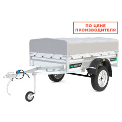 Прицеп АТЛАНТ 2213 (2200х1300, борт h=300, Тент+дуги h=300)