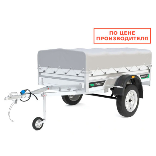 Прицеп АТЛАНТ 2213 (2200х1300, борт h=300, Тент+дуги h=300)