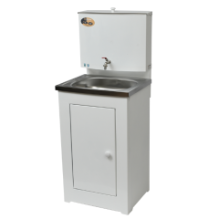 Умывальник дачный ВИХРЬ ЛЮКС (74/4/5) без подогрева, нержавеющая мойка, цвет белый