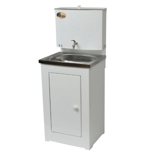 Умывальник дачный ВИХРЬ ЛЮКС (74/4/5) без подогрева, нержавеющая мойка, цвет белый