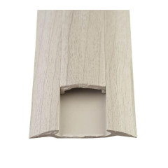 Порог с кабель-каналом 36мм 0,9 Ясень серый ПВХ (ПМК36-0,9 253 ИДЕАЛ)