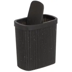 Ведро для мусора 1,9л ECONOVA пластик, прямоуг, черный гранит 435204450 (498470)