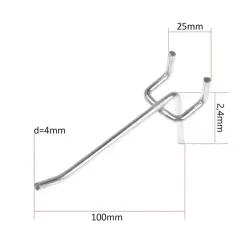 Металлический крючок  L=10, d=4, шаг 25 (5145651)