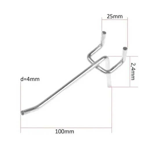 Металлический крючок  L=10, d=4, шаг 25 (5145651)