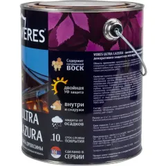 Декоративная пропитка для дерева Veres Ultra Lazura № 8 Дуб темный 2,7 л