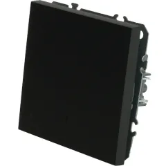 Выключатель 1-кл ЭМИЛИ с подсветкой черный RSW10-5101-05