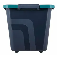 Ящик хозяйственный 18 л Plast team Bergen Fjord с крышкой, вулканический базальт (PT655511026)